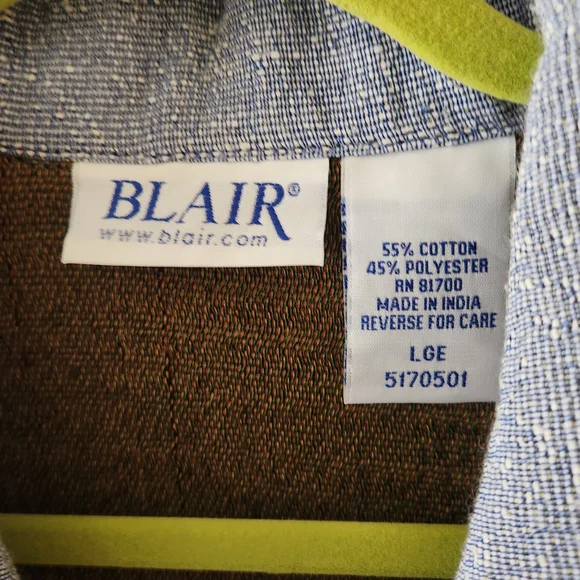 Vintage Blair Seaside Horse Dog Tapestry Jacket Womens Large Button Up Coastal - Picture 5 of 7